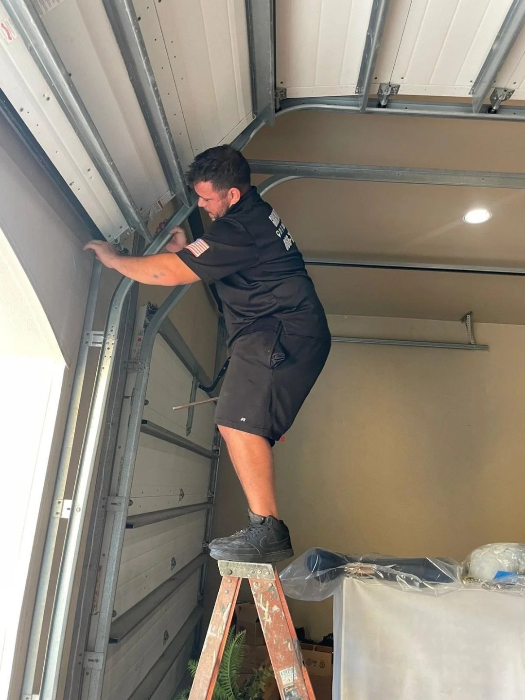 Garage door work by Rock of Hampden in Bethesda