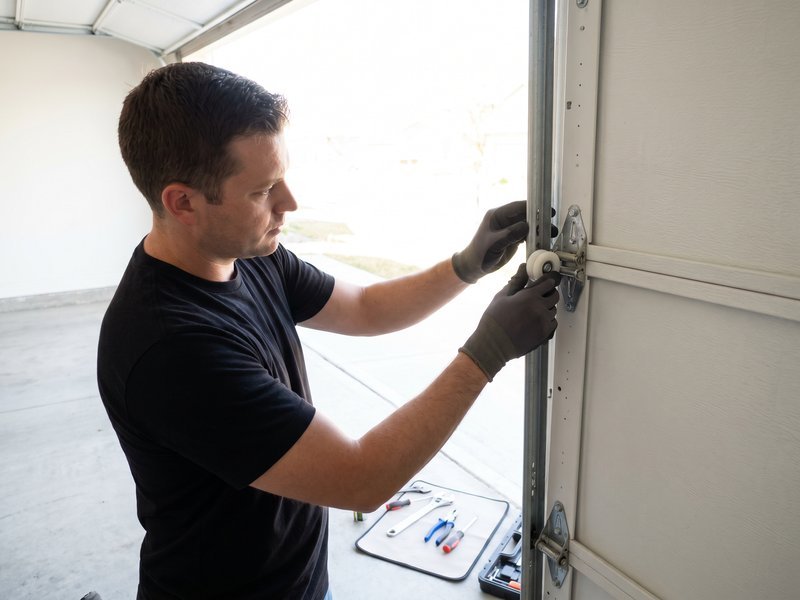 Garage Door Roller Replacement by Rock of Hampden